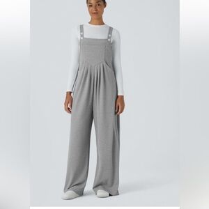 Halara Pockets Waffle Casual Overalls